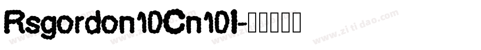 Rsgordon Cn I字体转换